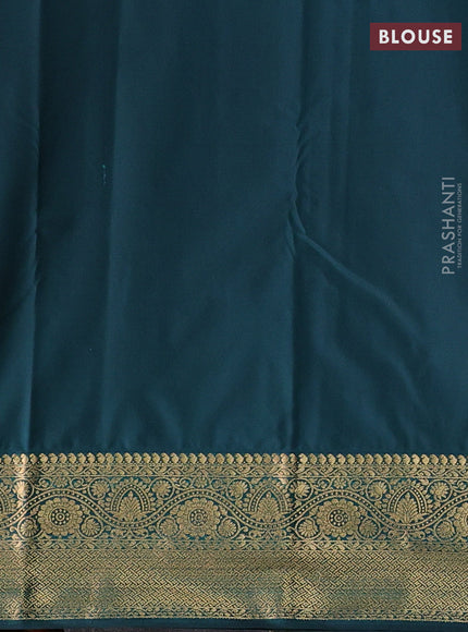 Pink & Green Bangalori Silk - Buttas