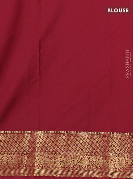 Pink & Maroon Bangalori Silk - Buttas