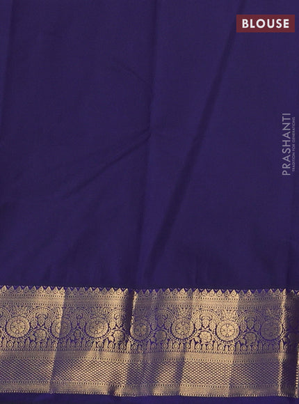 Pink & Blue Bangalori Silk - Buttas