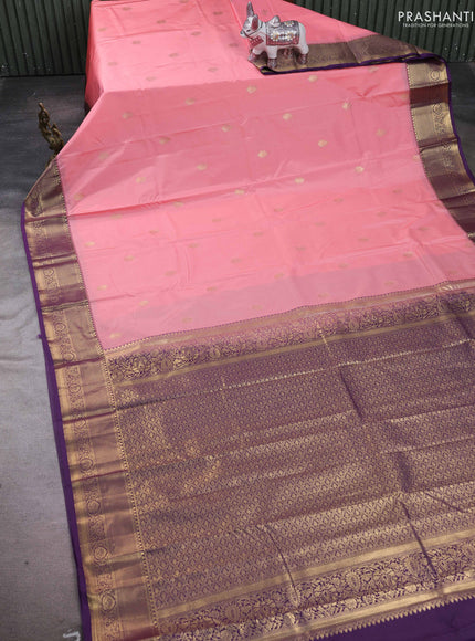 Pink & Purple Bangalori Silk - Buttas
