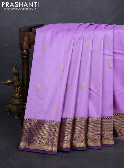 Lavender & Purple Bangalori Silk - Buttas