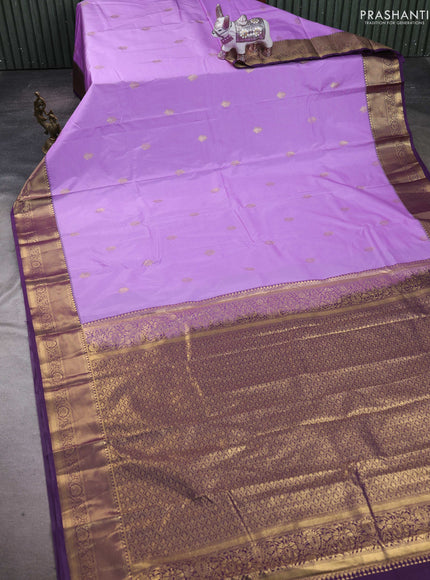 Lavender & Purple Bangalori Silk - Buttas