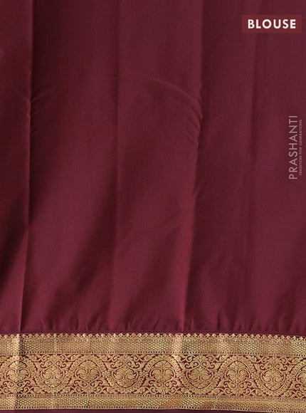 Yellow & Maroon Bangalori Silk - Buttas