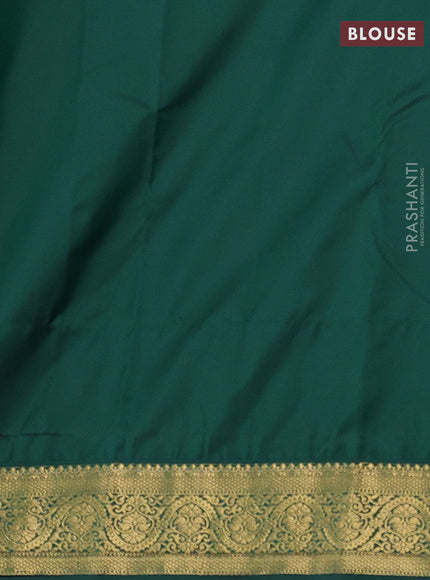 Pink & Green Bangalori Silk - Buttas