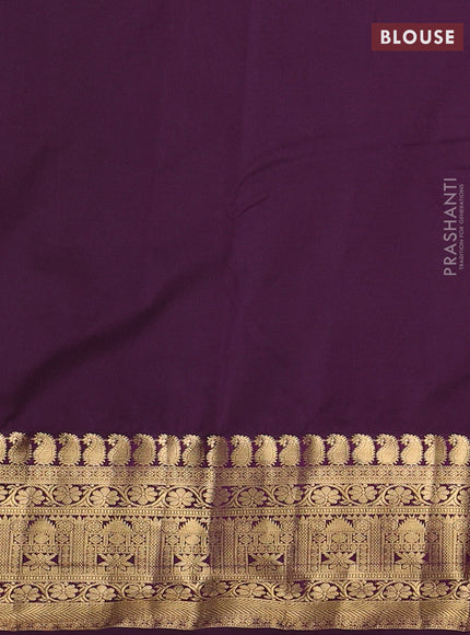Yellow & Wine Bangalori Silk - Buttas
