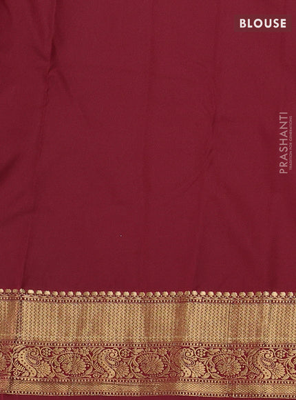 Pink & Maroon Bangalori Silk - Buttas