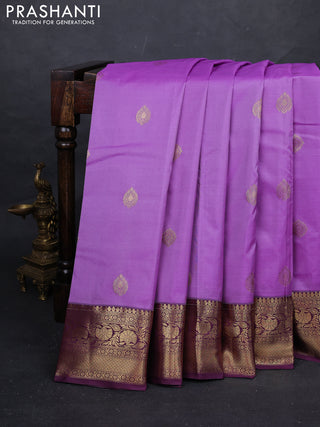 Lavender & Purple Bangalori Silk - Buttas