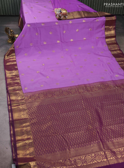 Lavender & Purple Bangalori Silk - Buttas