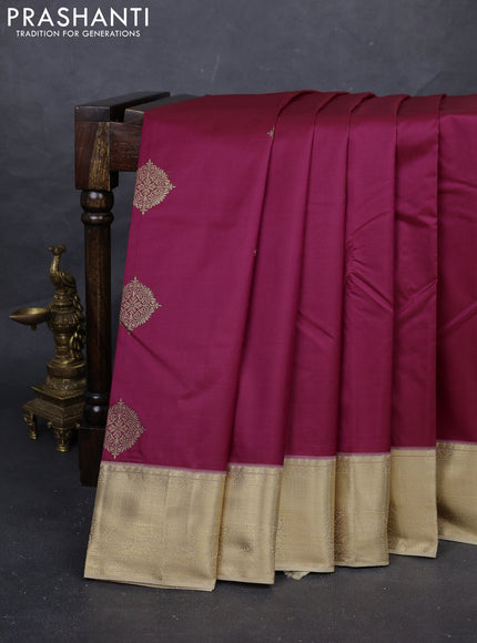 Pink & Beige Bangalori Silk - Buttas