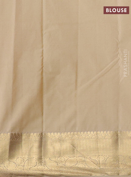 Pink & Beige Bangalori Silk - Buttas