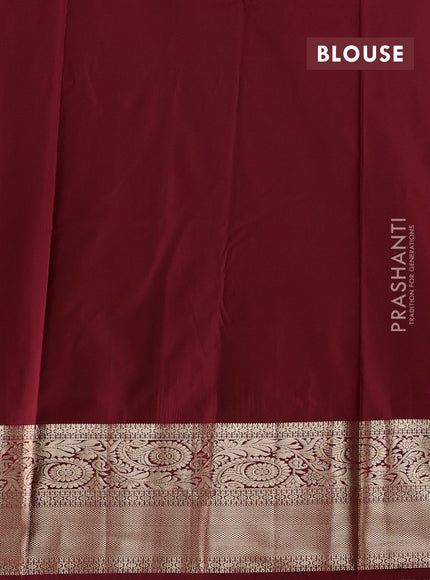 Pink & Maroon Bangalori Silk - Buttas