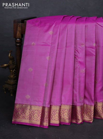 Purple Bangalori Silk - Buttas