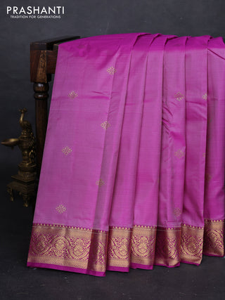 Purple Bangalori Silk - Buttas