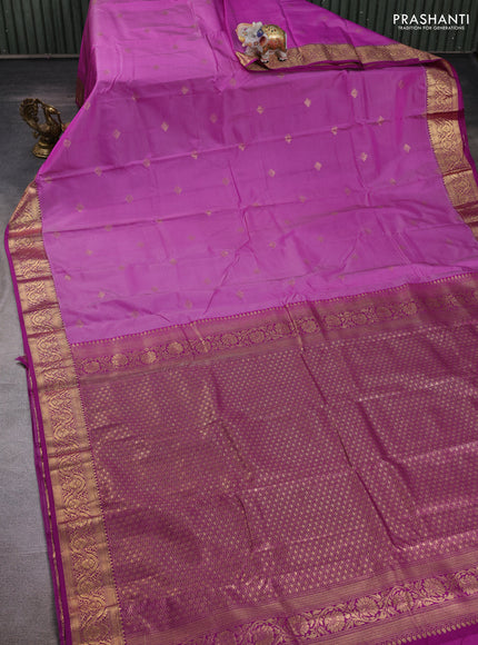 Purple Bangalori Silk - Buttas