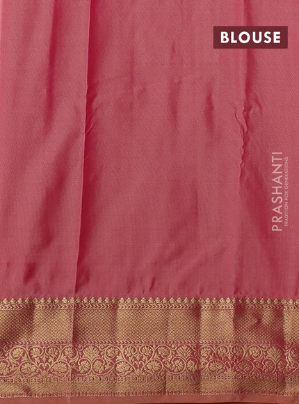 Yellow & Pink Bangalori Silk - Buttas
