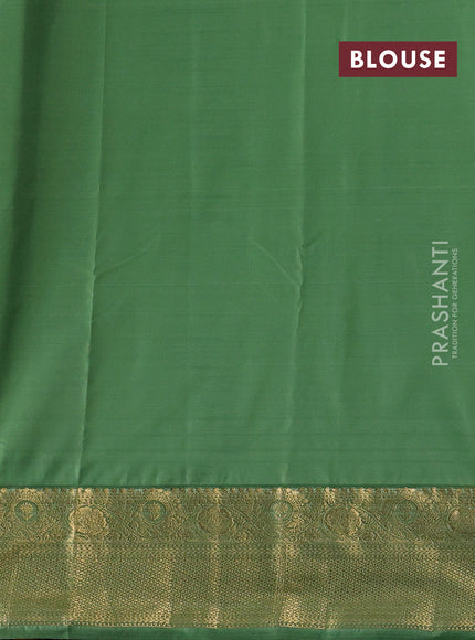 Yellow & Green Bangalori Silk - Buttas