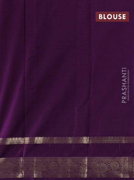 Orange & Purple Bangalori Silk - Buttas