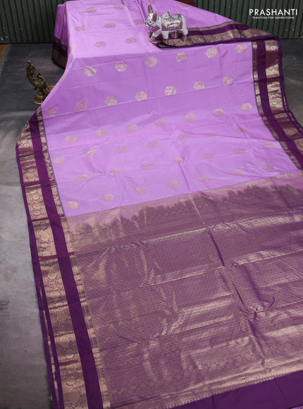 Lavender & Purple Bangalori Silk - Buttas