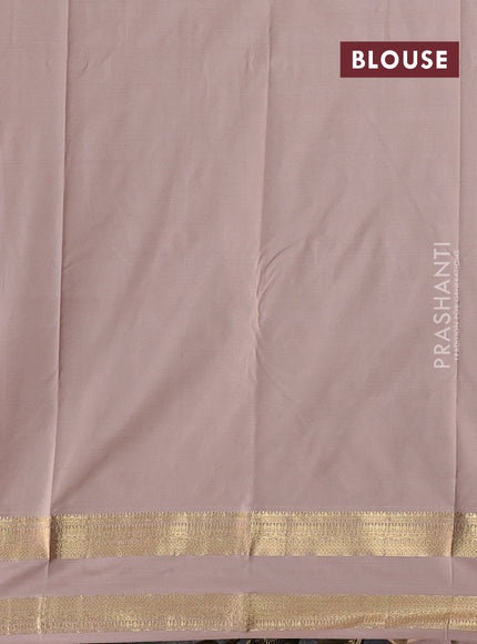 Maroon & Peach Bangalori Silk - Buttas
