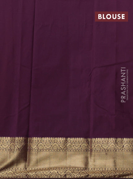 Yellow & Wine Bangalori Silk - Buttas