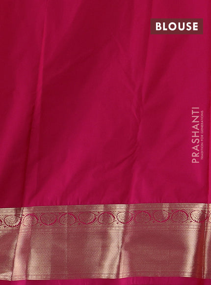 Green & Pink Bangalori Silk - Buttas