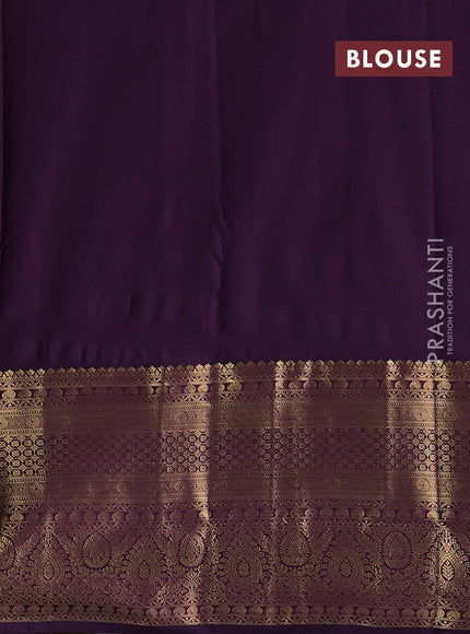 Yellow & Purple Bangalori Silk - Buttas