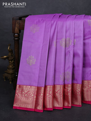 Lavender & Pink Bangalori Silk - Buttas