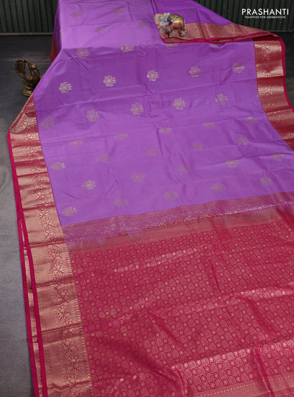 Lavender & Pink Bangalori Silk - Buttas