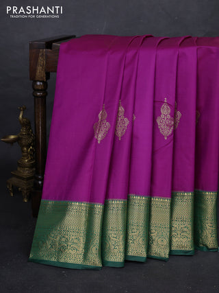 Pink & Green Bangalori Silk - Buttas