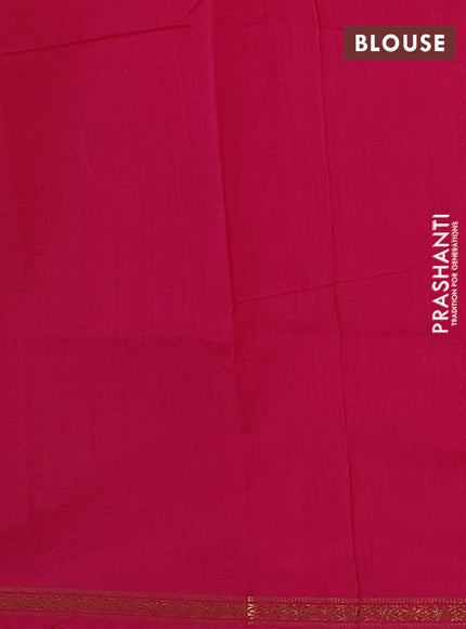 Mustard Yellow & Pink Semi Maheshwari Cotton - Buttas