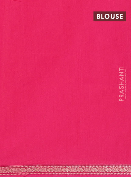 Orange & Pink Semi Maheshwari Cotton - Buttas