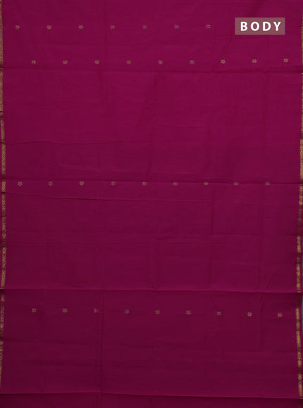 Pink & Green Semi Maheshwari Cotton - Buttas