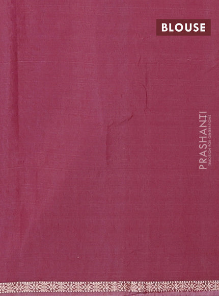 Lavender & Maroon Semi Maheshwari Cotton - Buttas