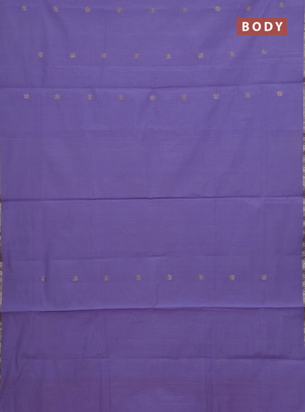 Lavender & Red Semi Maheshwari Cotton - Buttas