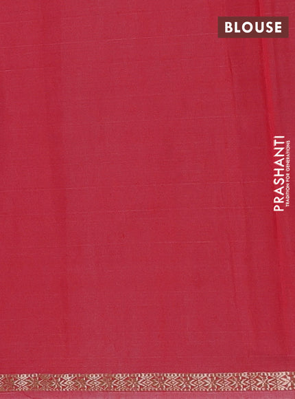 Lavender & Red Semi Maheshwari Cotton - Buttas