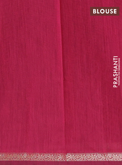 Green & Maroon Semi Maheshwari Cotton - Buttas