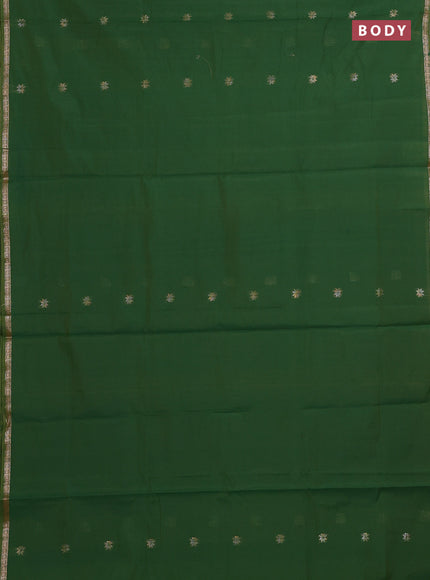 Green & Lime Green Semi Maheshwari Cotton - Buttas