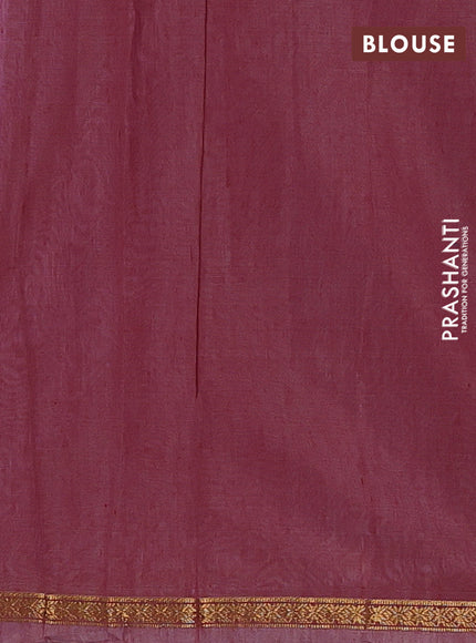 Lavender & Maroon Semi Maheshwari Cotton - Buttas