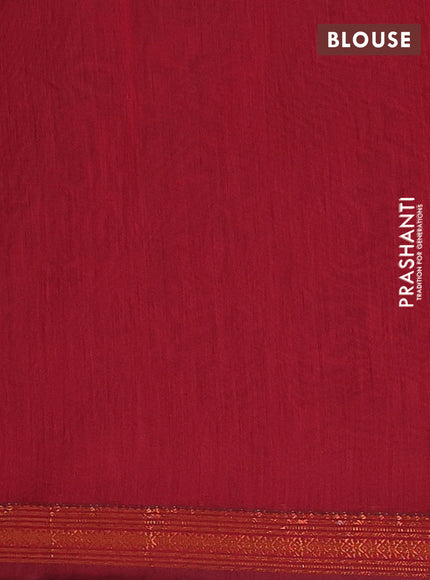 Jamun & Maroon Semi Maheshwari Cotton - Buttas