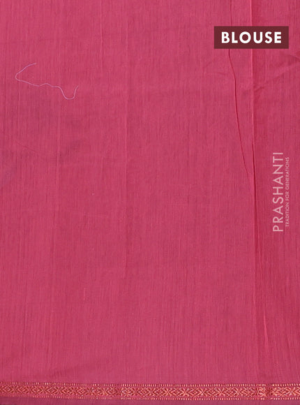 Pastel Lavender & Pink Semi Maheshwari Cotton - Buttas