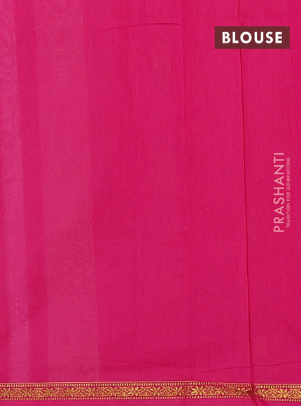 Light Pink & Pink Semi Maheshwari Cotton - Buttas