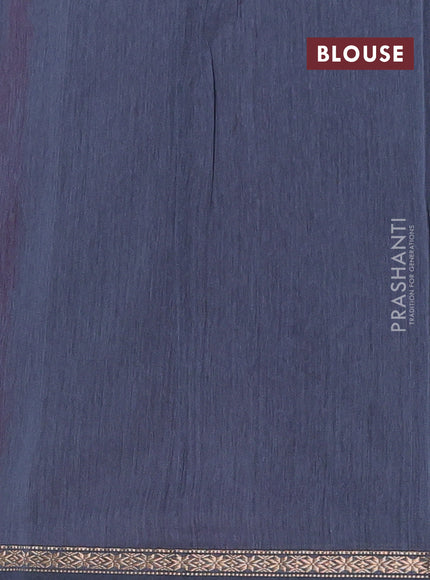 Wine & Grey Semi Maheshwari Cotton - Buttas