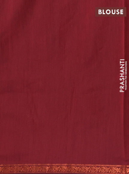 Violet & Maroon Semi Maheshwari Cotton - Buttas