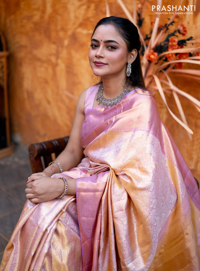 Kanchipuram Silk Kanjivaram Tissue Silk Sarees Pure Kanchipuram