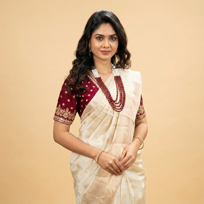 Semi Raw Silk Sarees