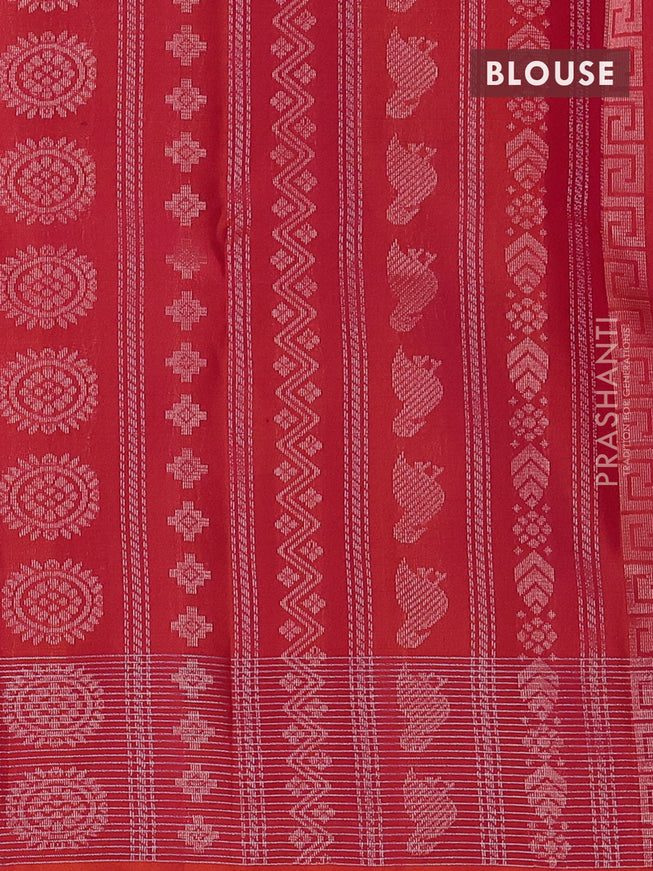 Pure soft silk saree lime yellow and dual shade of pinkish orange with allover small checked pattern and long zari woven border