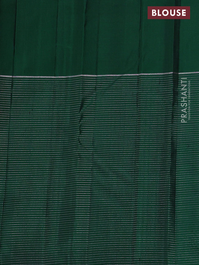 Pure soft silk saree pink and green with allover zari weaves and long zari woven border