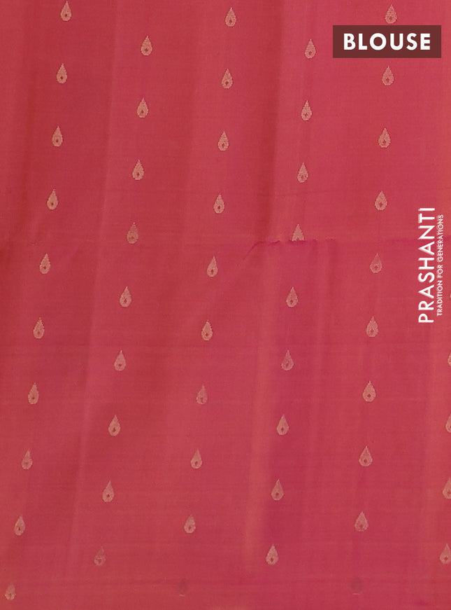 Pure soft silk saree yellow and dual shade of pink with zari weaves & buttas and zari woven butta border