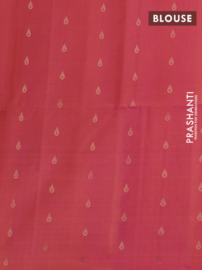 Pure soft silk saree yellow and dual shade of pink with zari weaves & buttas and zari woven butta border