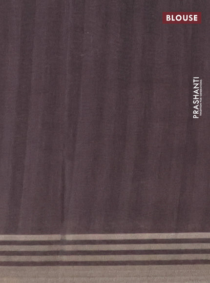 Semi tussar saree multicolour with allover prints and zari woven border